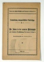 Die Juden in der neueren Philosophie