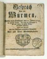 Gespr&auml;ch von den W&uuml;rmen