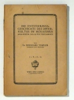 Die Entstehungsgeschichte des Opferkultus im Mosaismus