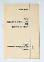 Vom geistigen Widerstand der deutschen Juden