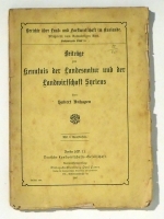 Beitr&auml;ge zur Kenntnis der Landesnatur und der Landwirtschaft Syriens