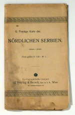 Karte des N&ouml;rdlichen Serbien