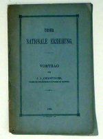 &Uuml;ber nationale Erziehung