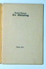 Die Sch&ouml;pfung