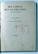 Die Fabeln des Kuhbuches in &Uuml;bertragung