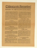 Schwarz-rote Korruption! Tatsachen, die nicht vergessen gehen dürfen