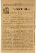 Sendschreiben des Bauernbundes an die z&uuml;rcherische W&auml;hlerschaft