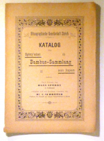 Katalog der Sp&ouml;rry'schen Bambus-Sammlung aus Japan