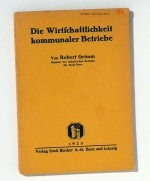 Die Wirtschaftlichkeit &ouml;ffentlicher Betriebe