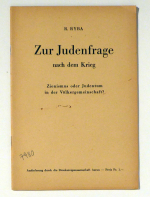 Zur Judenfrage nach dem Krieg