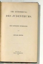 Die Entstehung des Judenthums