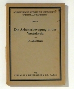 Die Arbeiterbewegung in der Westschweiz
