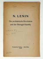 Die proletarische Revolution und der Renegat Kautsky