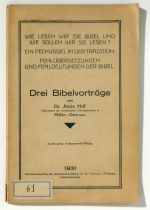 Wie lesen wir die Bibel und wie sollen wir sie lesen? - Ein Pechvogel in der Tradition - Fehl&uuml;bersetzungen und Fehldeutungen der Bibel