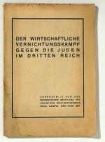 Der Wirtschaftliche Vernichtungskampf gegen die Juden im Dritten Reich