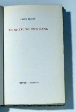 Erinnerung und Dank