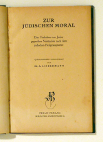 Zur j&uuml;dischen Moral