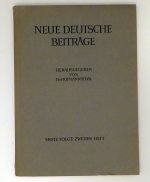Neue Deutsche Beitr&auml;ge